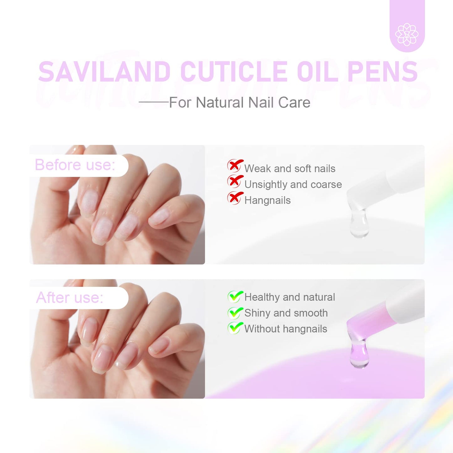 Best Natural Cuticle Oil – Saviland with Vitamin E Boost
