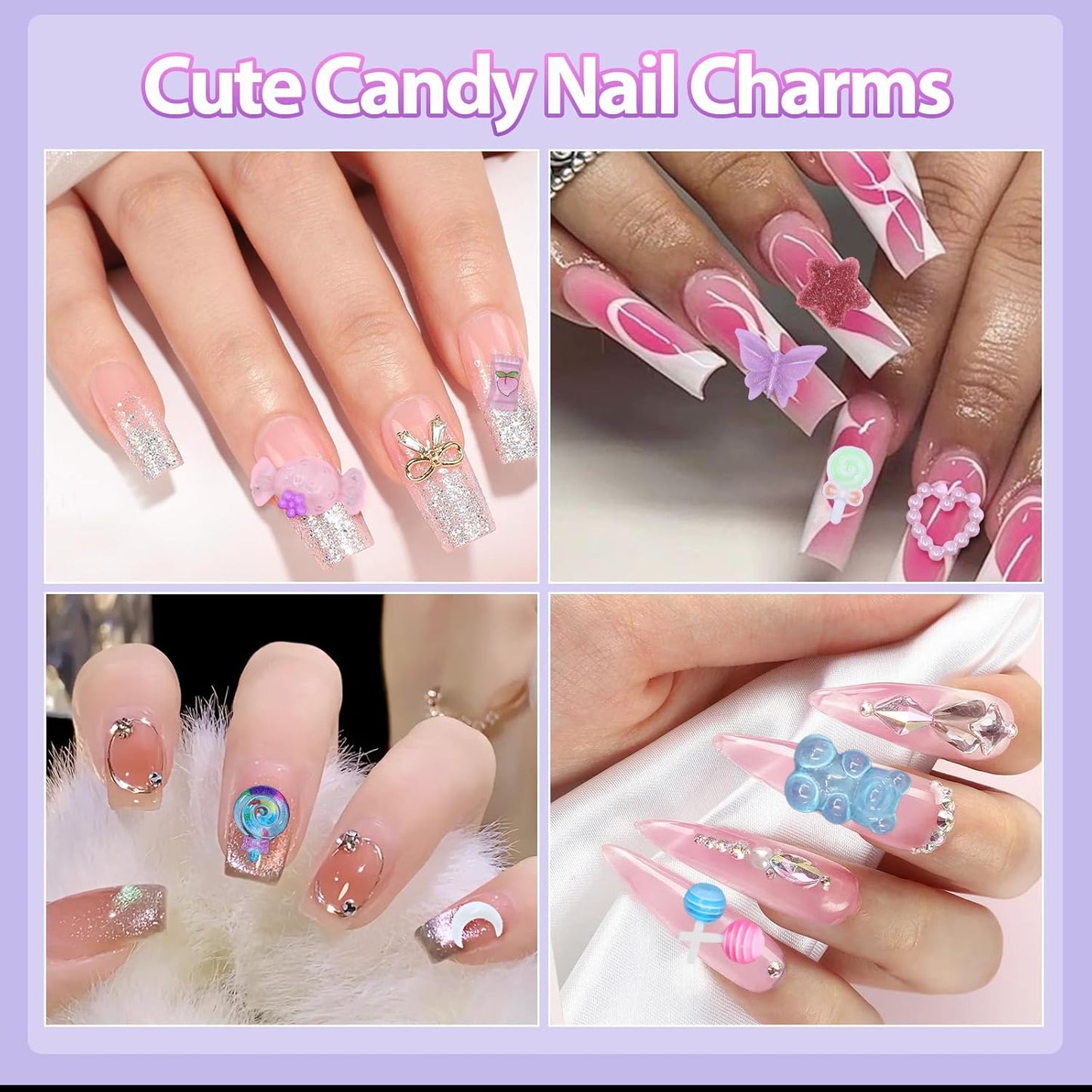 Best Cute Nail Charms – Sweet Gummy & Heart Designs
