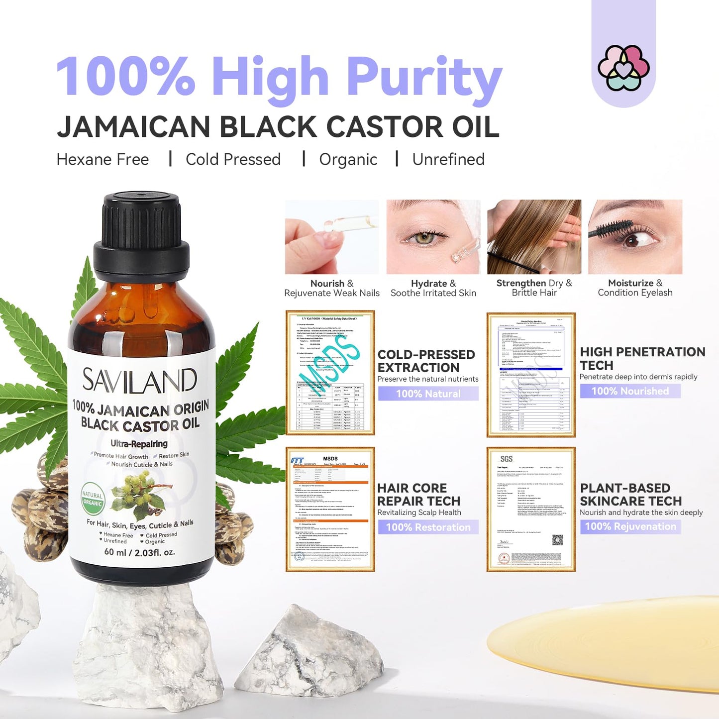 Best Natural Cuticle Oil – Saviland with Vitamin E Boost