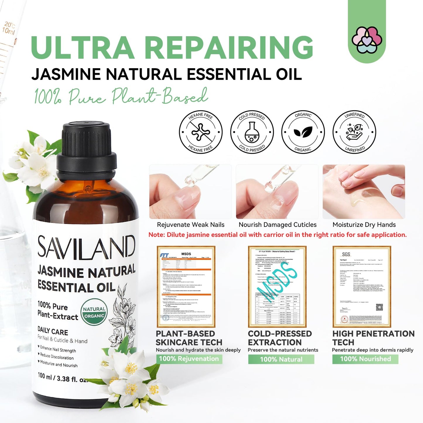 Best Natural Cuticle Oil – Saviland with Vitamin E Boost
