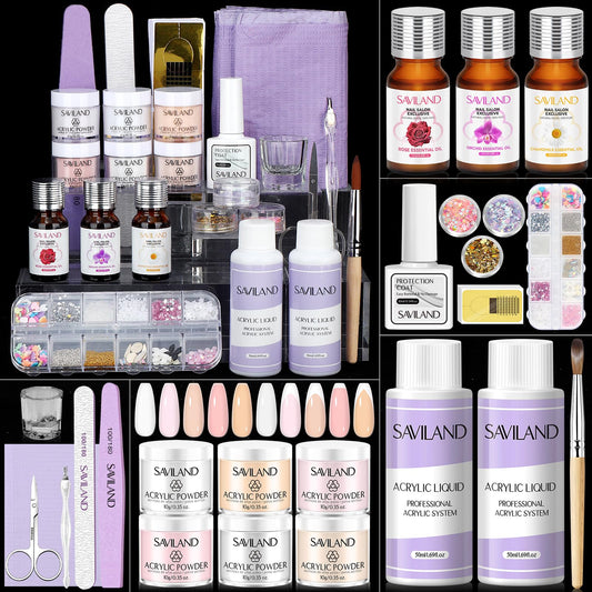 All-in-One Nail Kit – Saviland with Keratin & Castor Oil